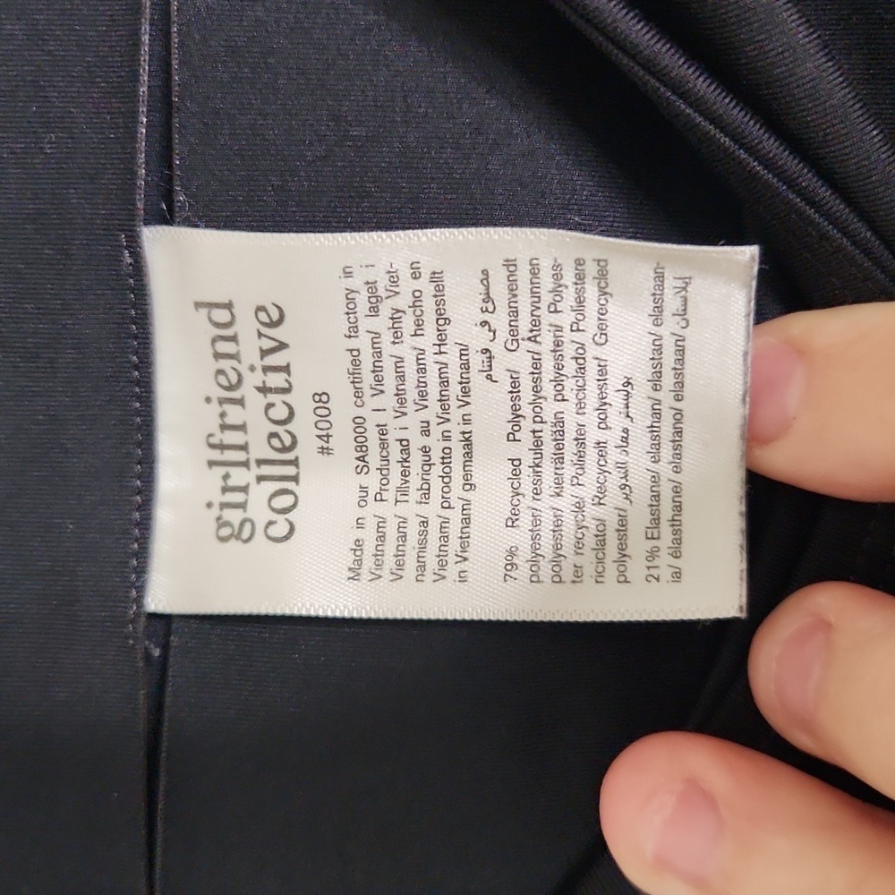 Girlfriend collective black leggings, size medium - Picture 3 of 4